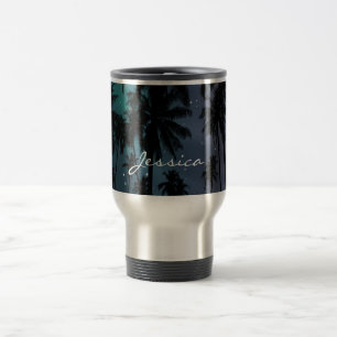 Mug De Voyage Palmiers et ciel étoilé Personnalisé