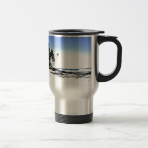 Mug De Voyage Palmiers exotiques & Plage Paradise