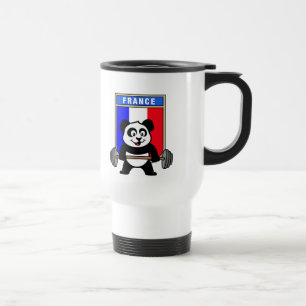 Mug De Voyage Panda d'haltérophilie de la France