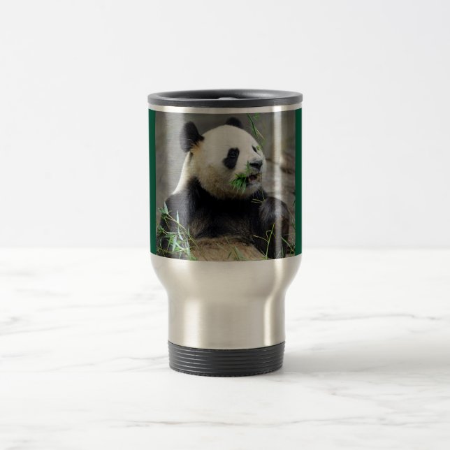 Mug De Voyage Panda géant mangeant du bambou (Centre)