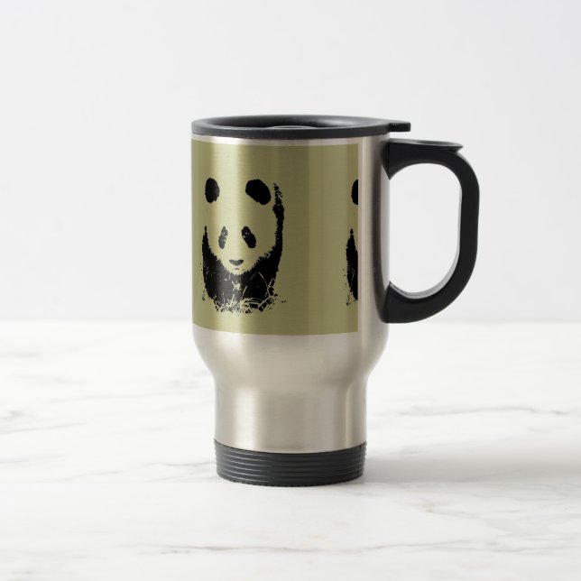 Mug De Voyage Panda Pop Art (Droit)