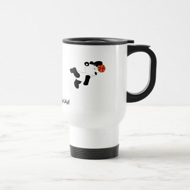 Mug De Voyage Panda trempant de claquement de bande dessinée (Droite)