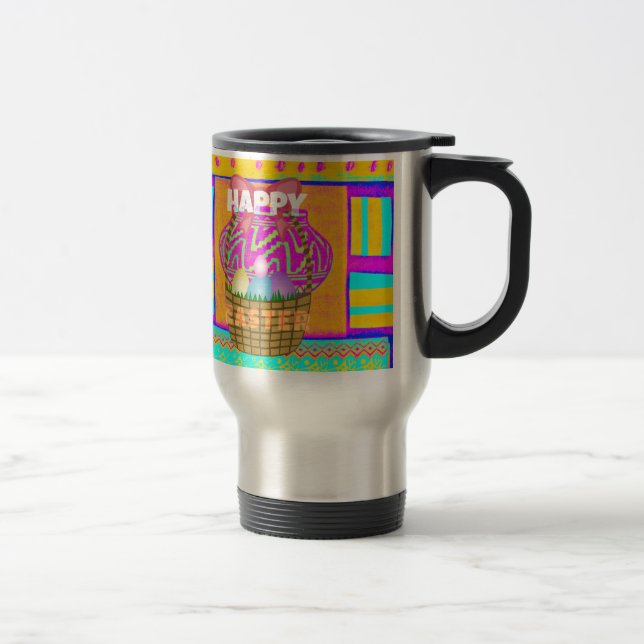 Mug De Voyage Panier de Pâques et d'Oeufs inspirés de l'Afrique  (Droit)