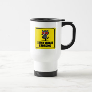 Mug De Voyage Panneau de croisement Chibi Catwoman Super Villain