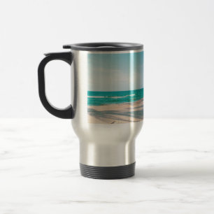 Mug De Voyage Panneaux de surf sur la plage lancer oreiller