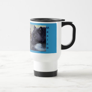 Mug De Voyage Panthers noirs à Chichen Itza Mexique