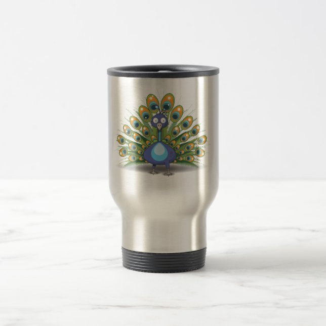 Mug De Voyage Paon (Centre)