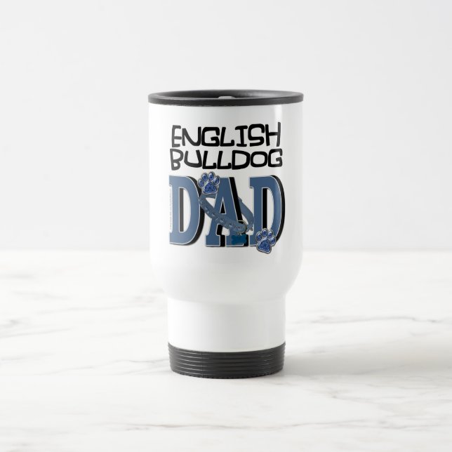 Mug De Voyage PAPA anglais de bouledogue (Centre)
