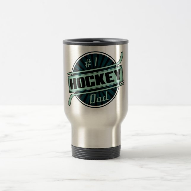 Mug De Voyage Papa de l'hockey #1 (Centre)