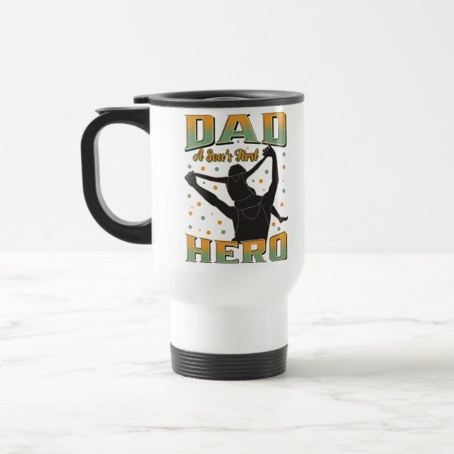 Mug De Voyage Papa le premier héros d'un fils (Gauche)