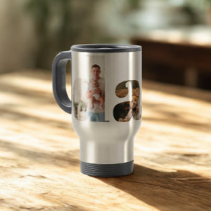 Mug De Voyage Papa Photo Collage, Cadeau De Fête des pères Pour 