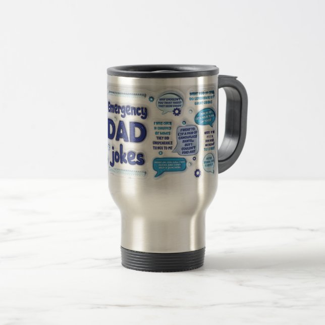 Mug De Voyage Papa plaisante (Devant droit)