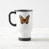Papillon monarque en polygone
