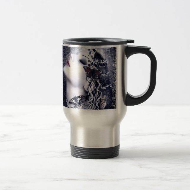 Mug De Voyage Papillon tombé (Droit)