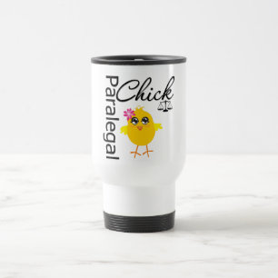 Mug De Voyage Paralégal de poussin de carrière