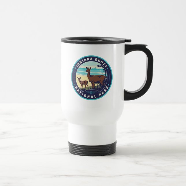 Mug De Voyage Parc national des dunes d'Indiana (Droite)