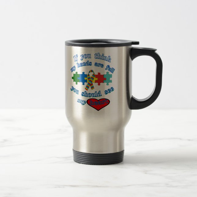 Mug De Voyage Parent d'autisme (Droit)
