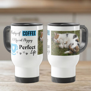 Mug De Voyage Parfait chat animal de compagnie et photo de café 