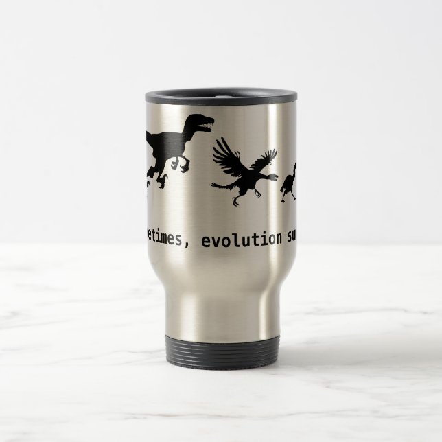 Mug De Voyage Parfois, l'évolution suce (Centre)