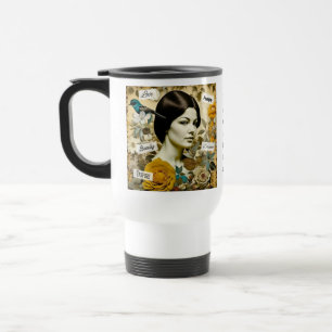 Mug De Voyage Paroles d'inspiration personnalisées et femme Vint