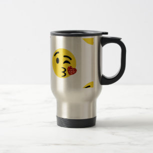 Mug De Voyage parties scintillant baiser émoji