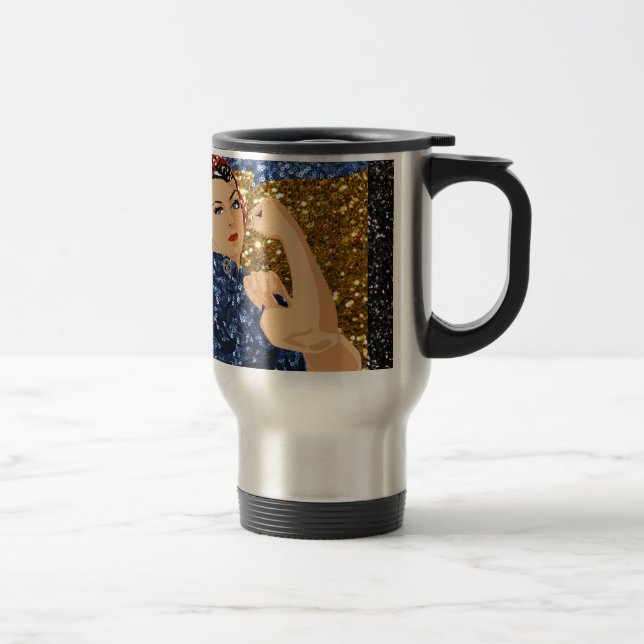 Mug De Voyage parties scintillant rosie du rivètre (Droit)