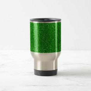 Mug De Voyage Parties scintillantes de vert de chaux