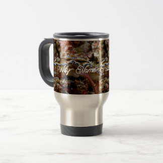 Mug De Voyage Paruline personnalisée avec poignée, couvercle et 