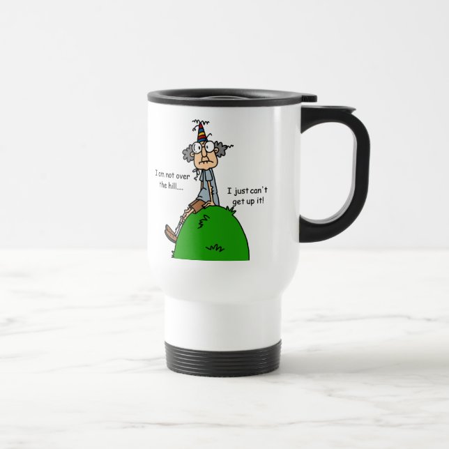 Mug De Voyage Pas au-dessus de l'humour de colline (Droite)