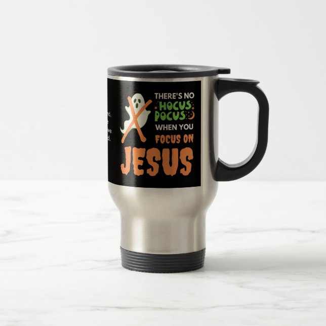 Mug De Voyage PAS DE HOCUS POCUS Christian Halloween (Droit)