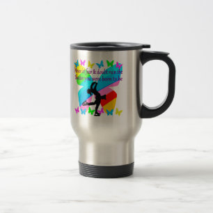 MUG DE VOYAGE PAS DE PEUR JUSTE FAITH FIGURE SKATING BUTTERFLY D