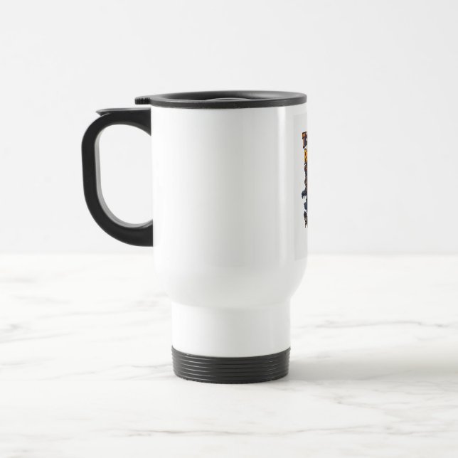 Mug De Voyage Patinage à roulettes ou à roulettes Halloween Skat (Gauche)