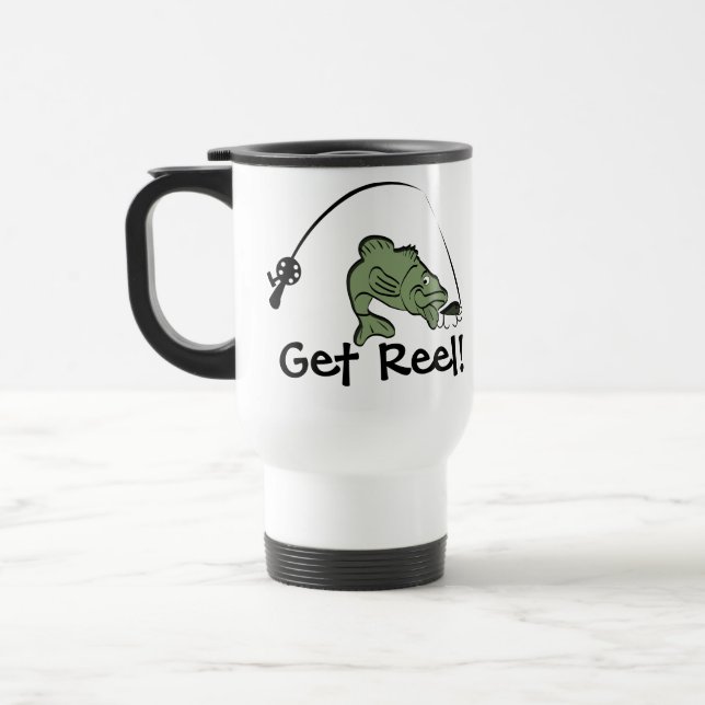 Mug De Voyage Pêche au bar de l'auberge Musique (Gauche)
