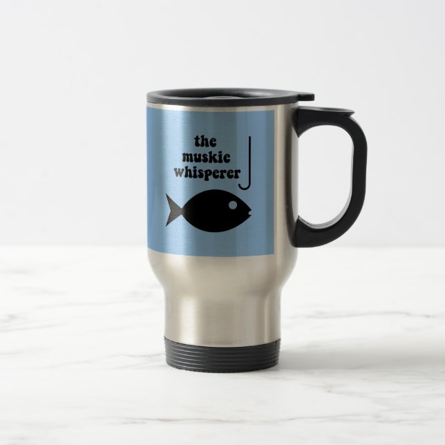 Mug De Voyage pêche de whisperer de muskie (Droit)