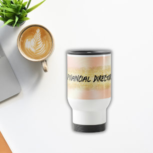 Mug De Voyage Pêche monogramme et Gold Business