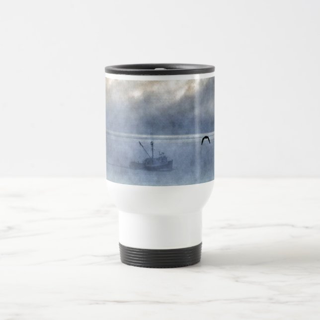 Mug De Voyage Pêcheur chalutier Nouvelle-Écosse Pêcheur (Centre)