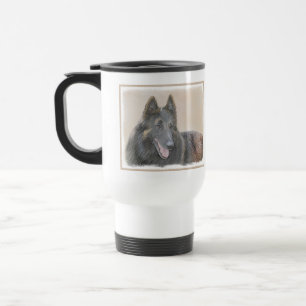 Mug De Voyage Peinture belge Tervuren - Cute Original Chien Art