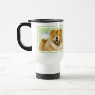 Mug De Voyage Peinture Chow Chow - Joli art original chien