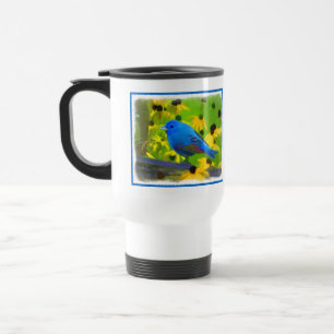 Mug De Voyage Peinture de Bunting Indigo - Art original pour ois