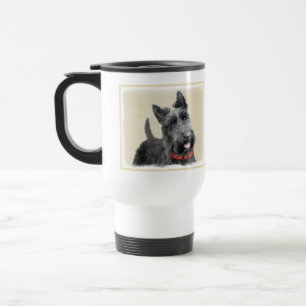 Mug De Voyage Peinture de Terrier d'écossais - art original