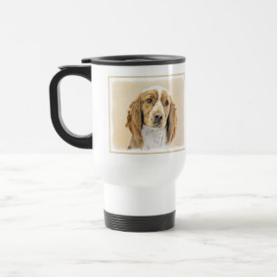 Mug De Voyage Peinture d'espagnol Welsh Springer - Art original 