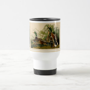 Mug De Voyage Peinture d'oiseaux de Mallard Duck Audubon