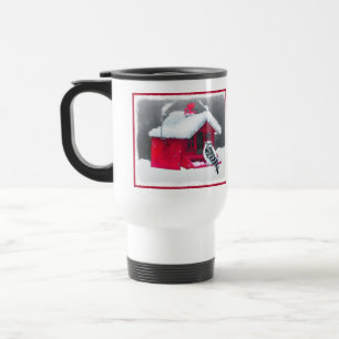 Mug De Voyage Peinture Downy Woodpecker - Art original pour oise