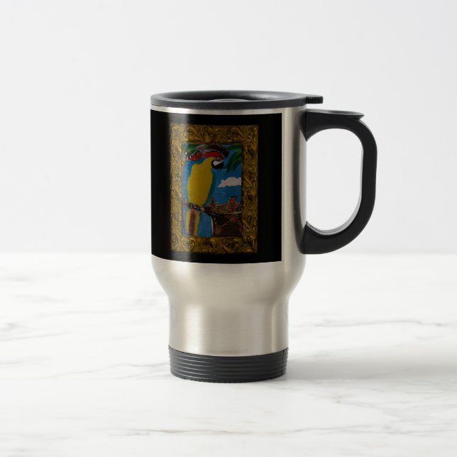 Mug De Voyage Perroquet de pirates (Droit)