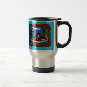 Mug De Voyage Perroquets de fête