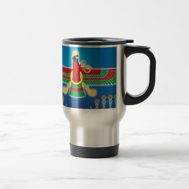 Mug De Voyage Persan Faravahar de Zoroastrian (Droit)