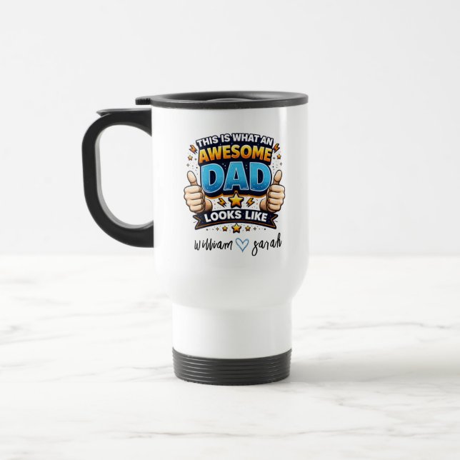 Mug De Voyage Personalized Best Daddy Ever | Custom Father’s Day (Gauche)