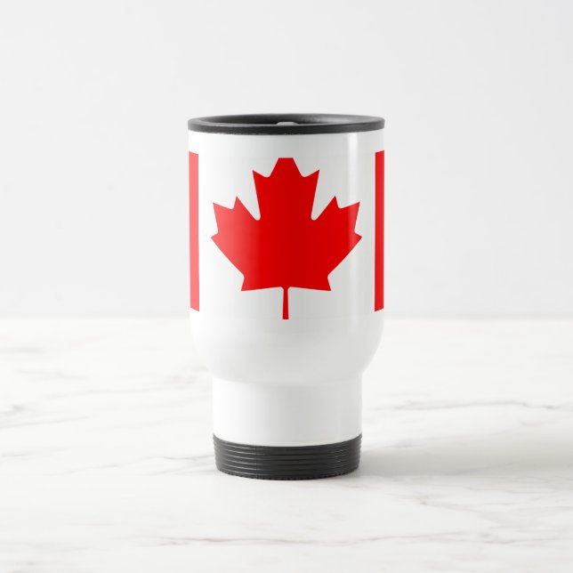 Mug De Voyage Personalized Canada Flag | Custom Name Canada Day (Centre)