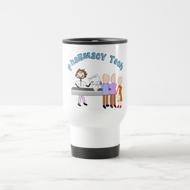 Mug De Voyage Personnages en allumettes de conception de cadeaux (Centre)
