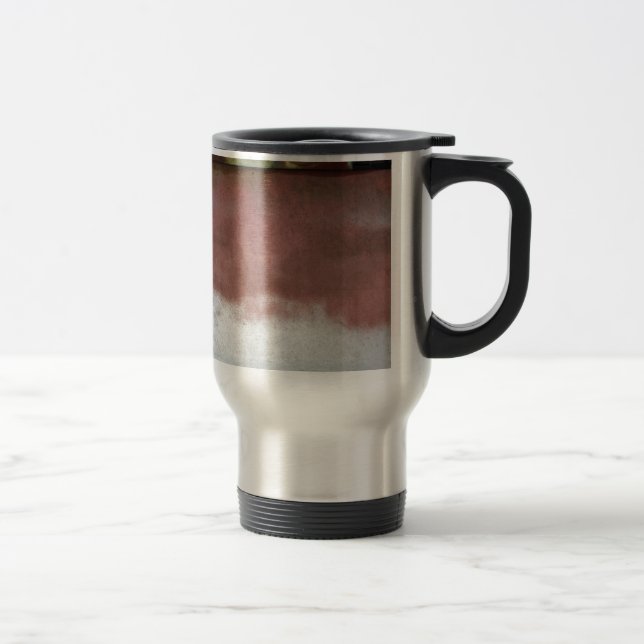 Mug De Voyage personnalisé de luxe rose et blanc (Droit)